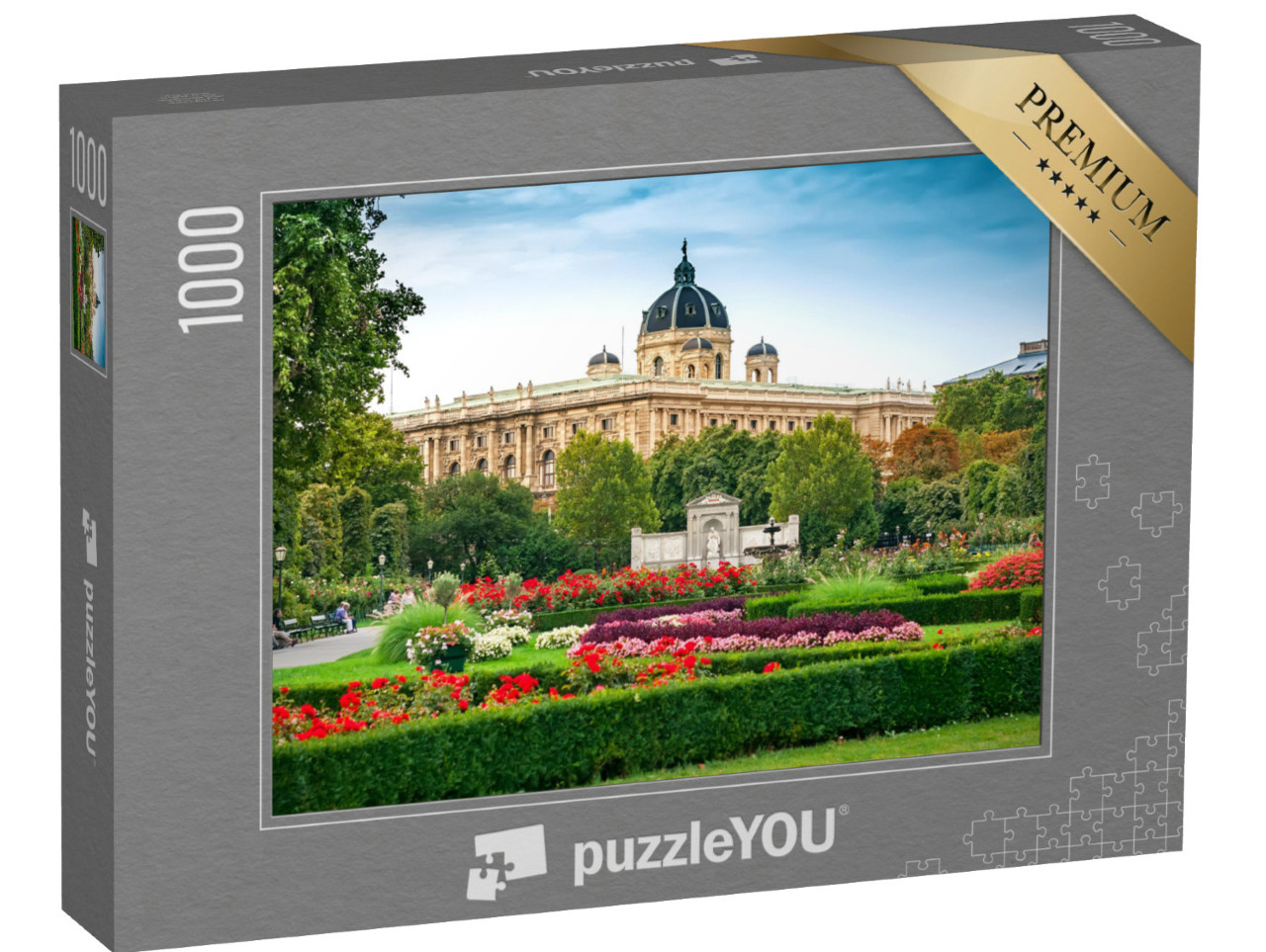 puzzle 1000 dílků „Volksgarten ve Vídni, Rakousko“