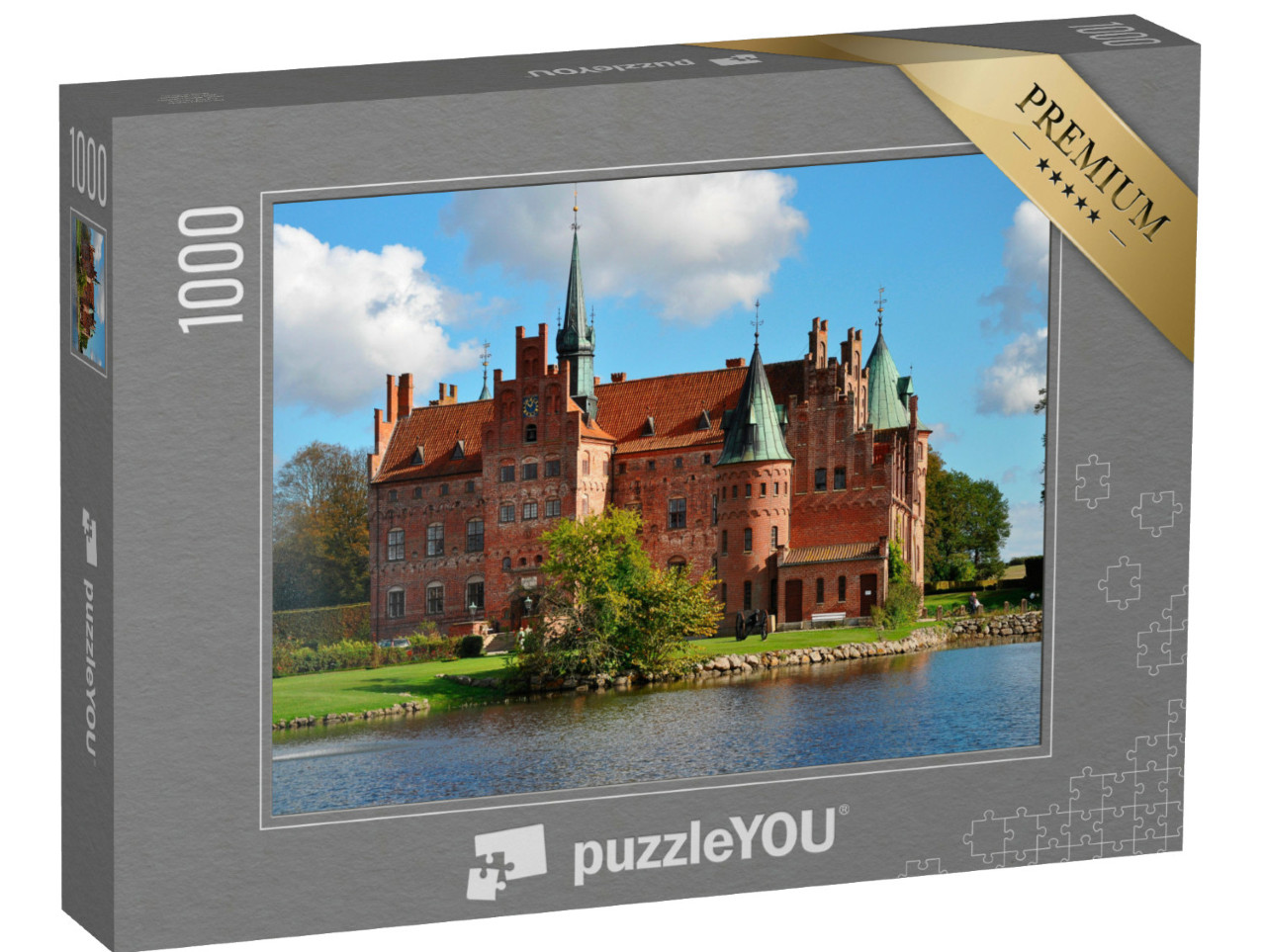 puzzle 1000 dílků „Hrad Egeskov, Dánsko“