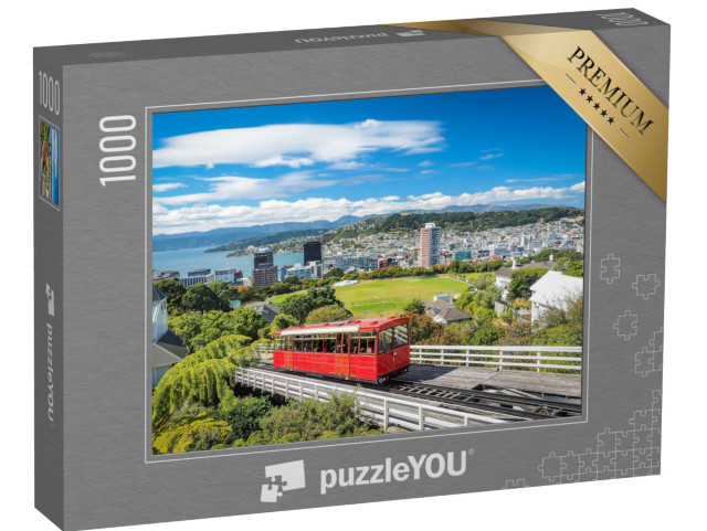 puzzle 1000 dílků „Lanovka ve Wellingtonu, novozélandská dominanta“