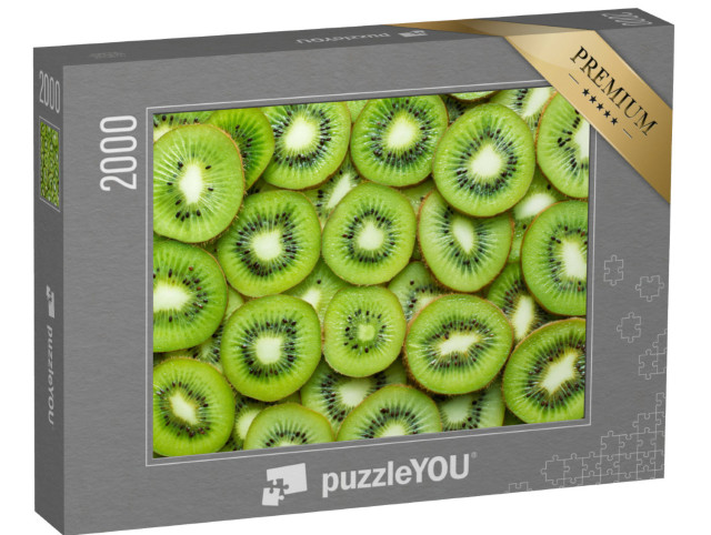 puzzle 2000 dílků „Čerstvě nakrájené kiwi“