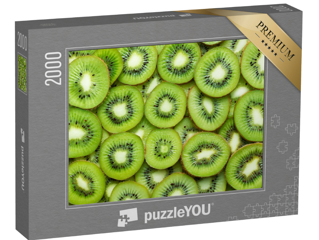 puzzle 2000 dílků „Čerstvě nakrájené kiwi“