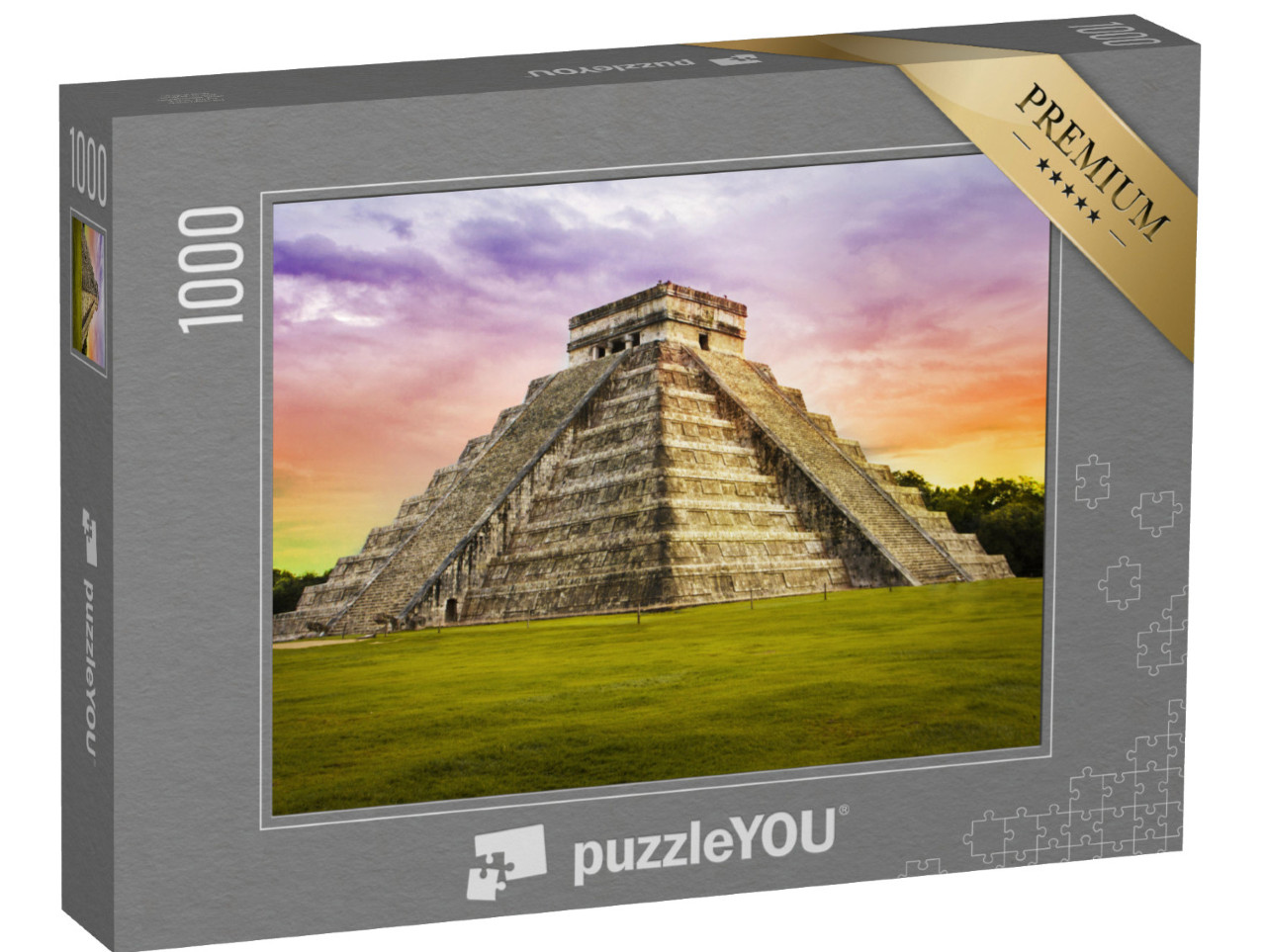 puzzle 1000 dílků „Kukulkánský chrám Maja v Chichén Itzá, Mexiko“