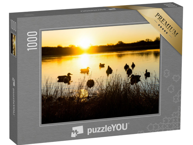 puzzle 1000 dílků „Scény z lovu kachen“