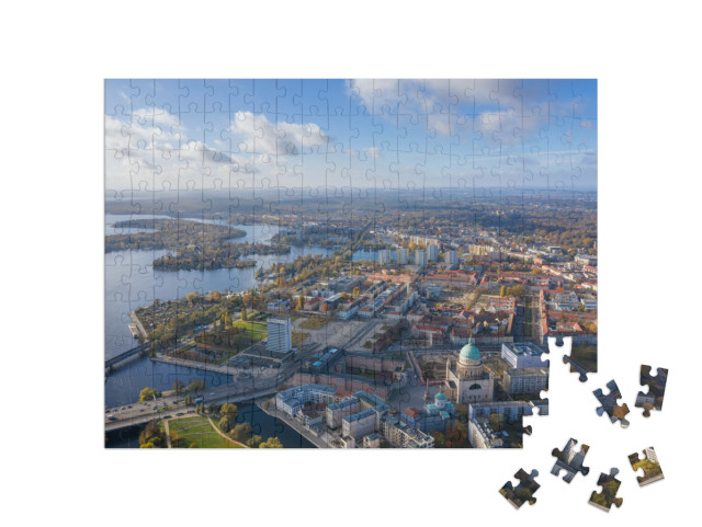 puzzle 200 dílků „Letecký pohled na Postupim, Německo“