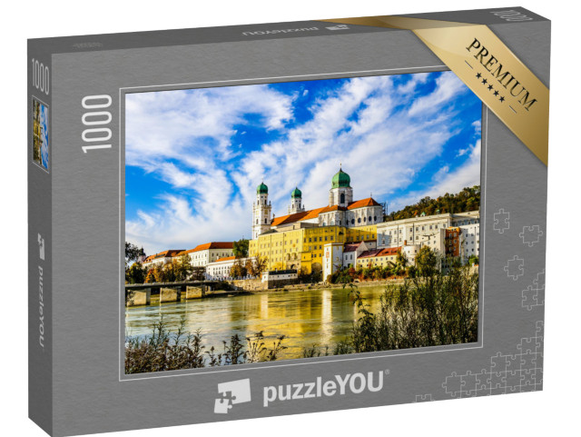 puzzle 1000 dílků „Staré město Pasov, Bavorsko, Německo“