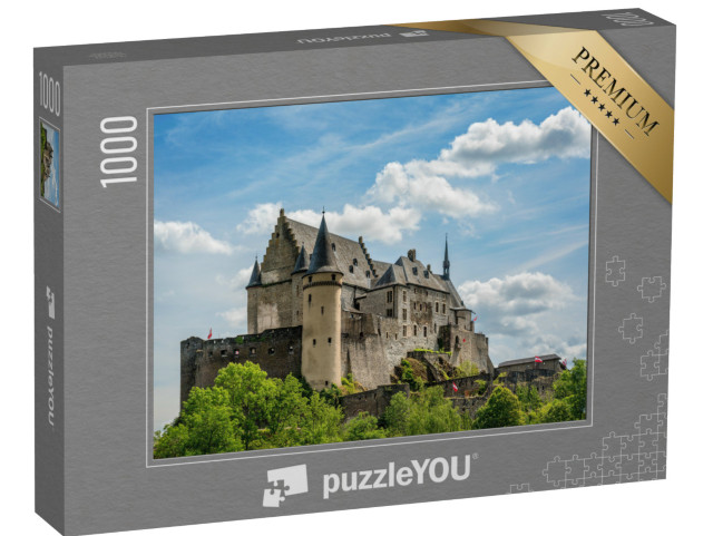 puzzle 1000 dílků „Hrad Vianden v Lucembursku, dominanta regionu“