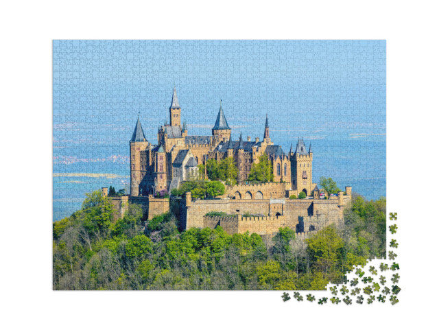 puzzle 2000 dílků „Zámek Hohenzollern u Hechingenu v Bádensku-Württembersku“