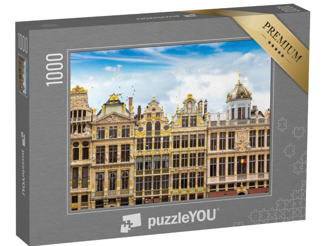 puzzle 1000 dílků „Budova na náměstí Grand Place v Bruselu, Belgie“