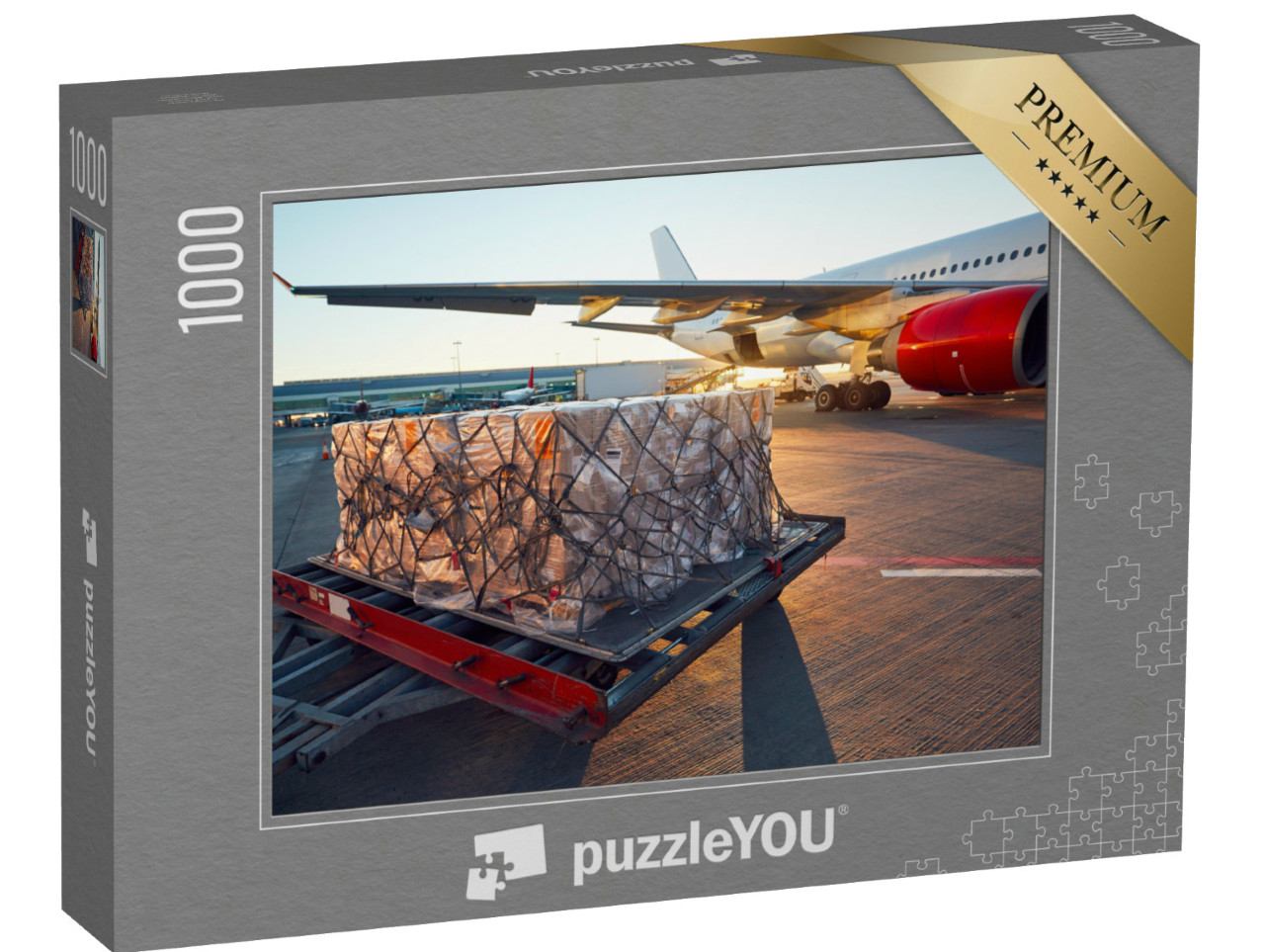 puzzle 1000 dílků „Příprava letadla před letem“
