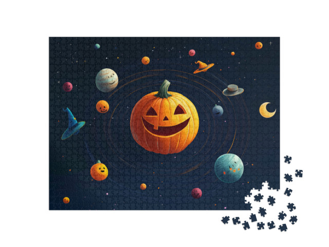puzzle 1000 dílků „Svět dýní“