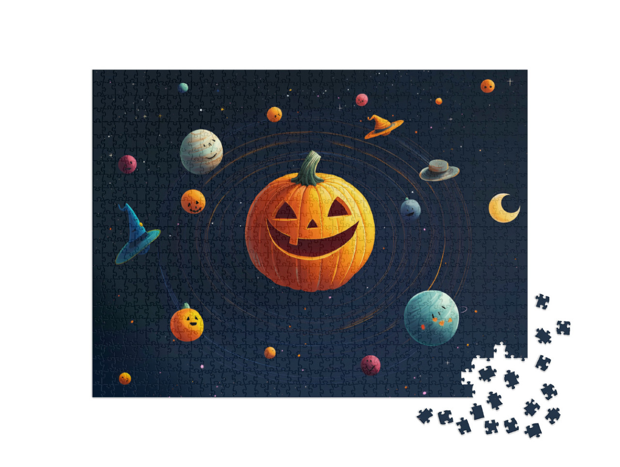 puzzle 1000 dílků „Svět dýní“