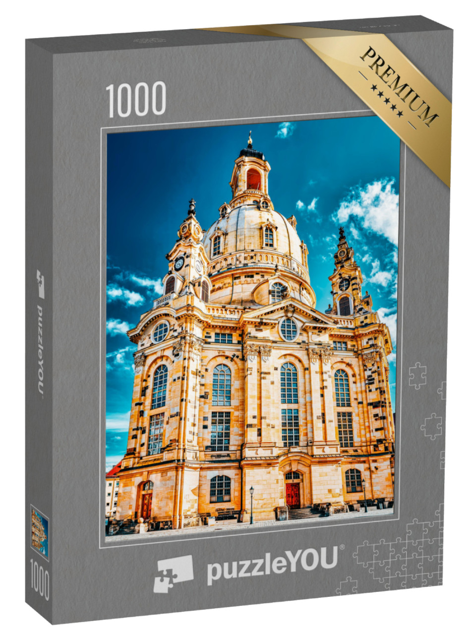 puzzle 1000 dílků „Frauenkirche v Drážďanech, Německo“