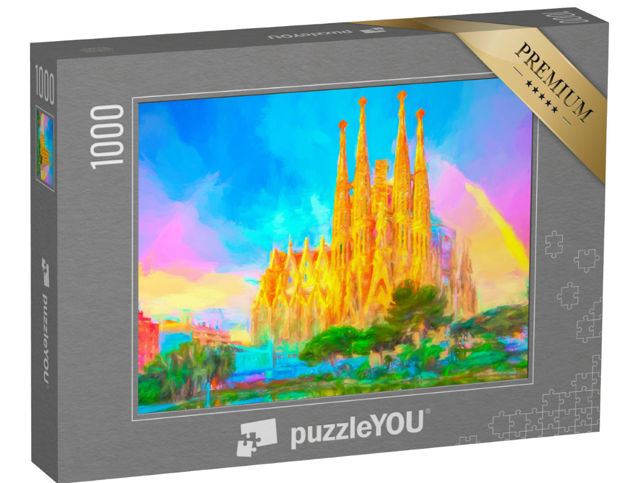 puzzle 1000 dílků „La Sagrada Familia, Antoni Gaudí“