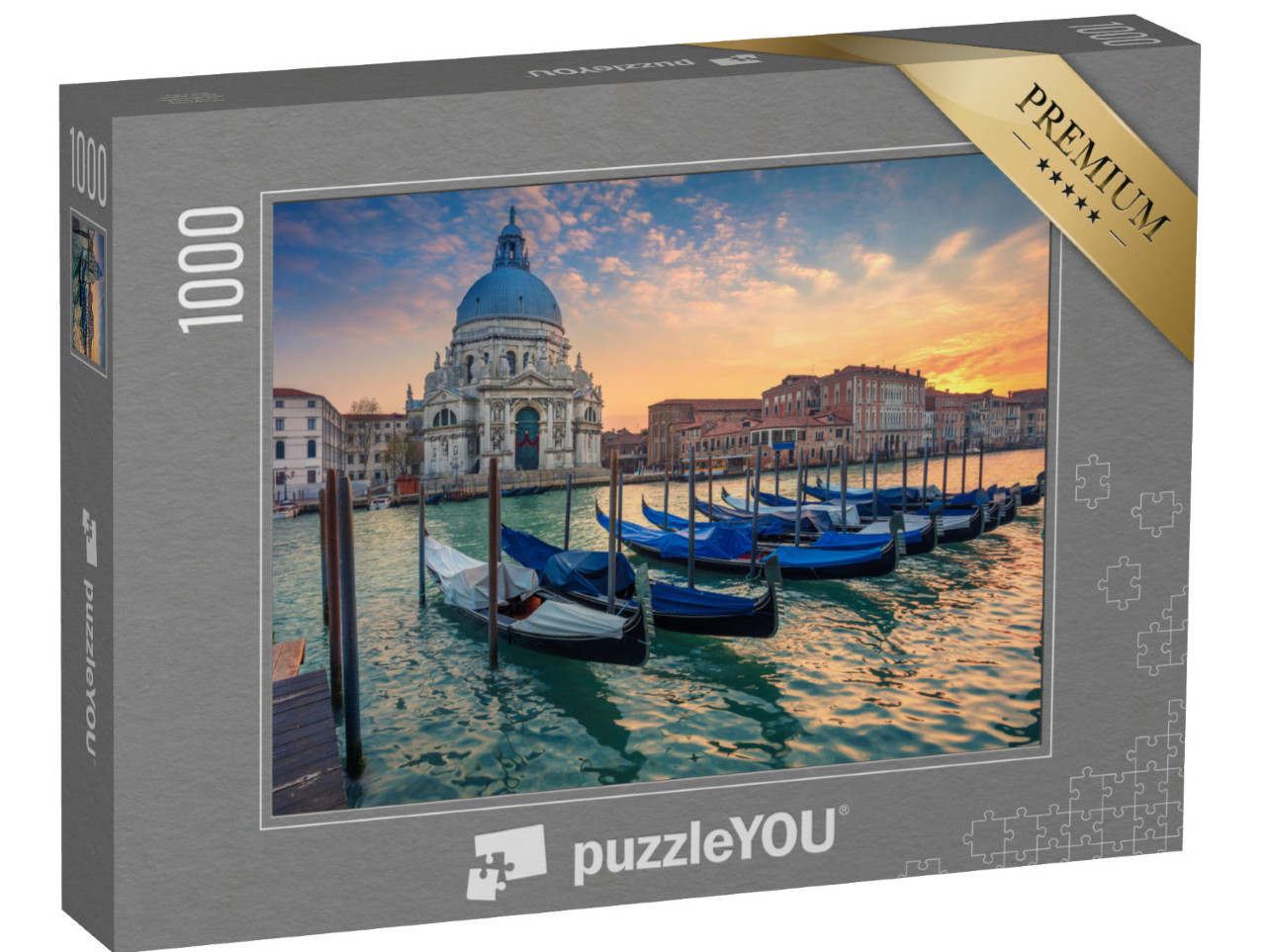 puzzle 1000 dílků „Atmosférický večer na Canal Grande, Benátky, Itálie“