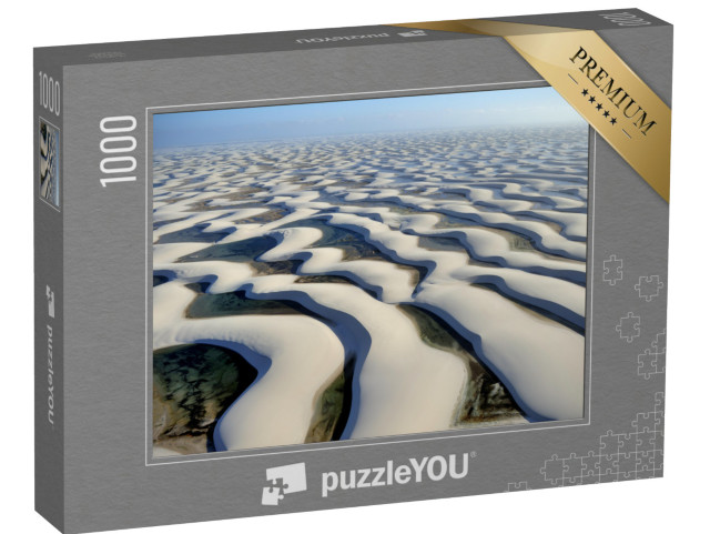 puzzle 1000 dílků „Letecký pohled na národní park Lencois Maranhenses, Brazílie“