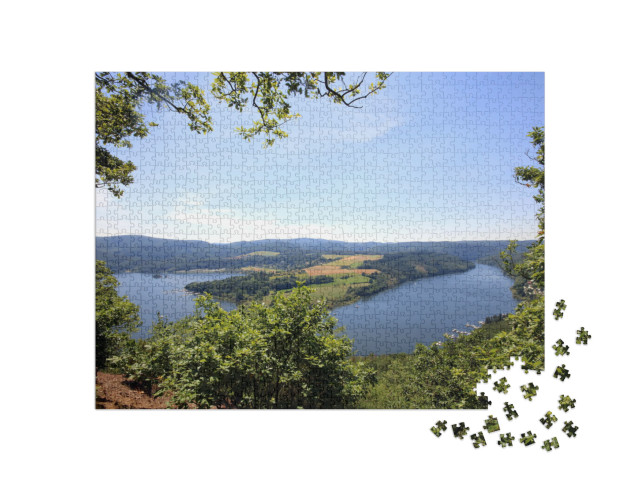 puzzle 1000 dílků „Pohled na Edersee“