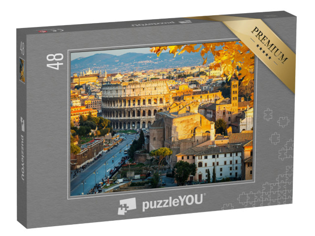 puzzle 48 dílků „Působivé Koloseum v Římě, Itálie“