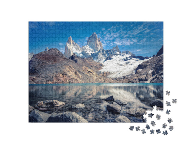 puzzle 1000 dílků „Hora Fitz Roy v národním parku Los Glaciares, Argentina“