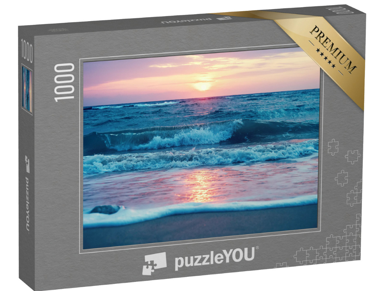 puzzle 1000 dílků „Východ slunce na pláži Waimanalo na ostrově Oahu na Havaji“