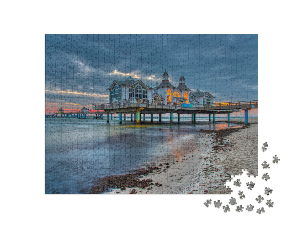 puzzle 1000 dílků „Molo v Sellinu na ostrově Rujána“