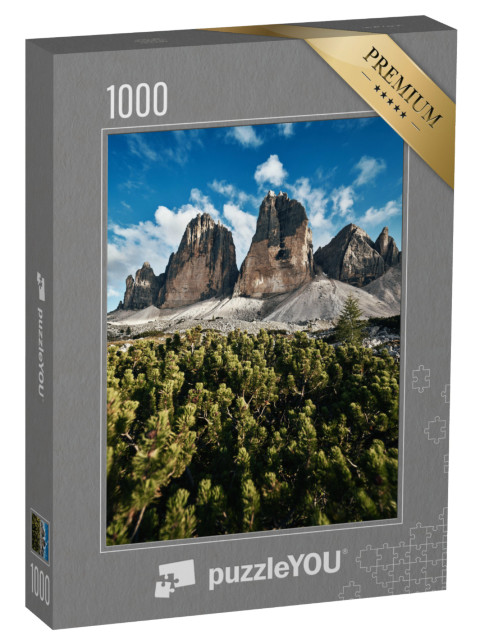 puzzle 1000 dílků „Tři vrcholy v Sesto Dolomitech, italské Alpy“