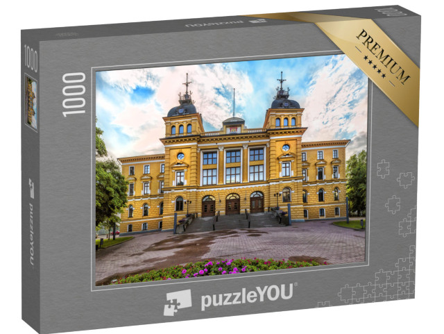 puzzle 1000 dílků „Malebná radnice v Oulu, Finsko“