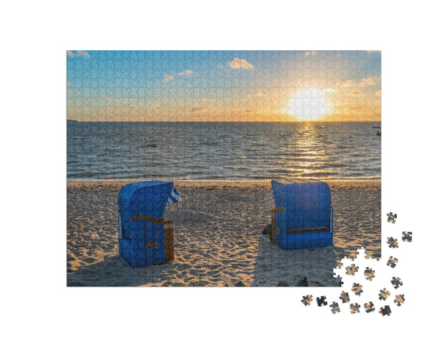 puzzle 1000 dílků „Pláž na Föhru“