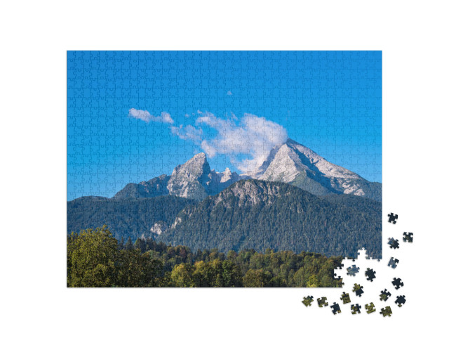 puzzle 1000 dílků „Watzmann v Berchtesgadenských Alpách, Německo“