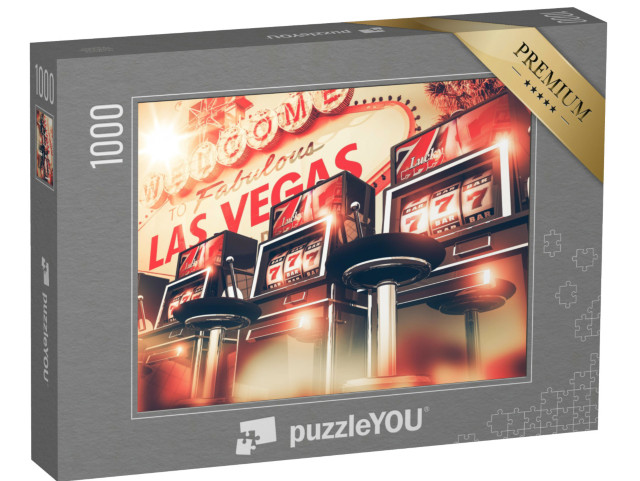 puzzle 1000 dílků „Jednorukí bandité v Las Vegas“