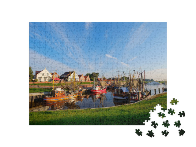 puzzle 500 dílků „Rybářský přístav Greetsiel, Německo“