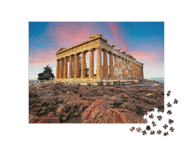 puzzle 1000 dílků „Parthenon na Akropoli, Athény, Řecko“