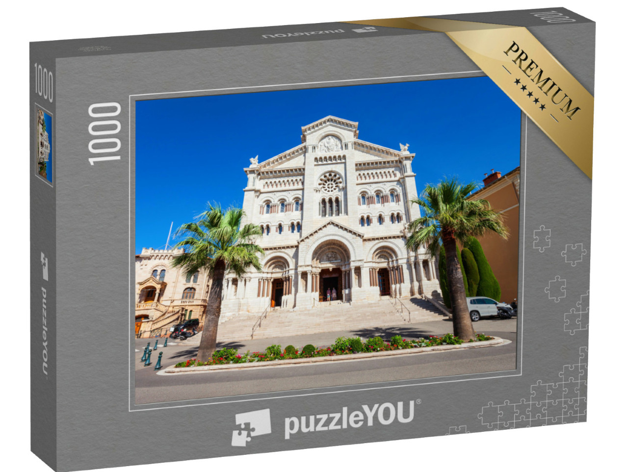 puzzle 1000 dílků „Katedrála svatého Mikuláše v Monaku nebo Katedrála Panny Marie, Monako“