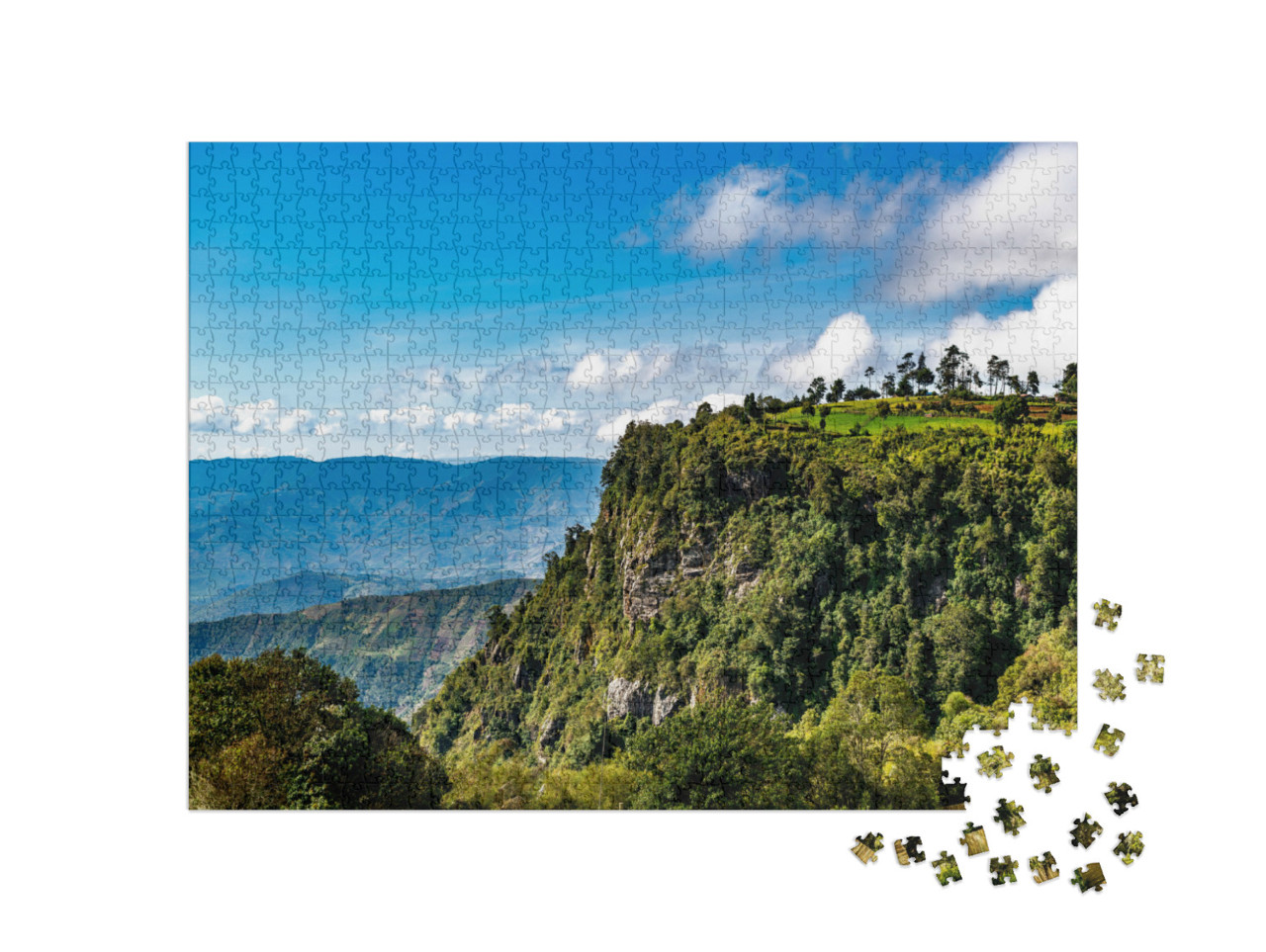 puzzle 1000 dílků „Pohoří Velké příkopové propadliny Keňa, Afrika“