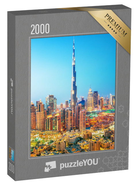 puzzle 2000 dílků „Dubajské panorama s Burdž Chalífou“