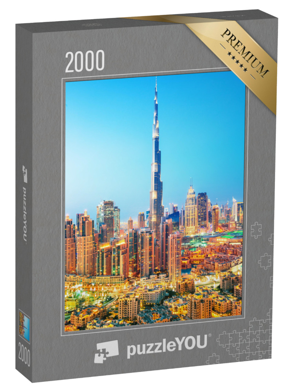puzzle 2000 dílků „Dubajské panorama s Burdž Chalífou“