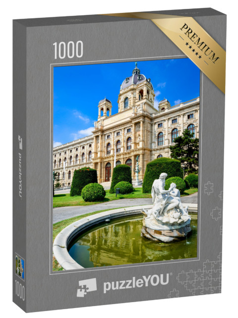 puzzle 1000 dílků „Uměleckohistorické muzeum s parkem, Vídeň“