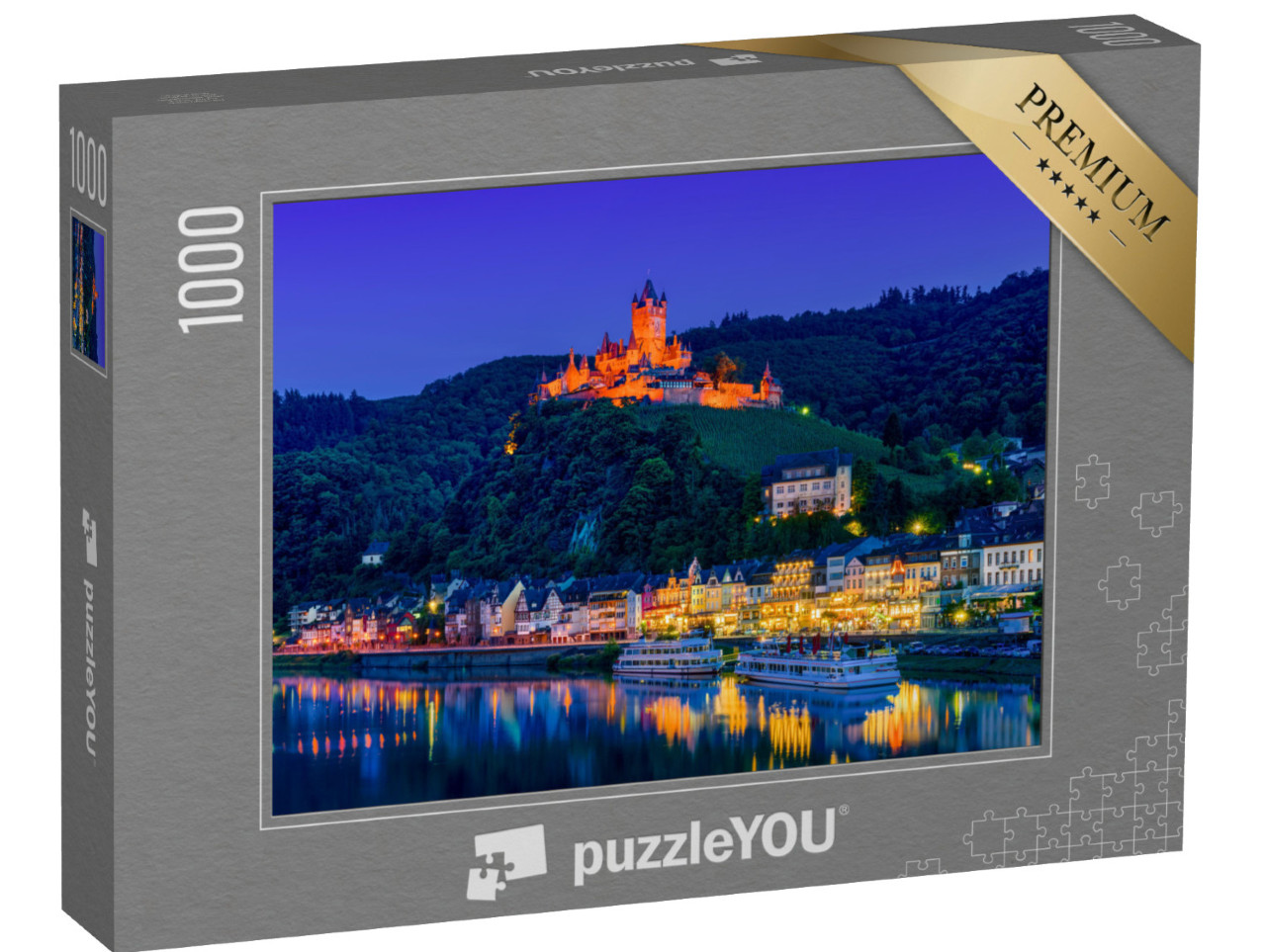 puzzle 1000 dílků „Cochem, Německo, v noci“