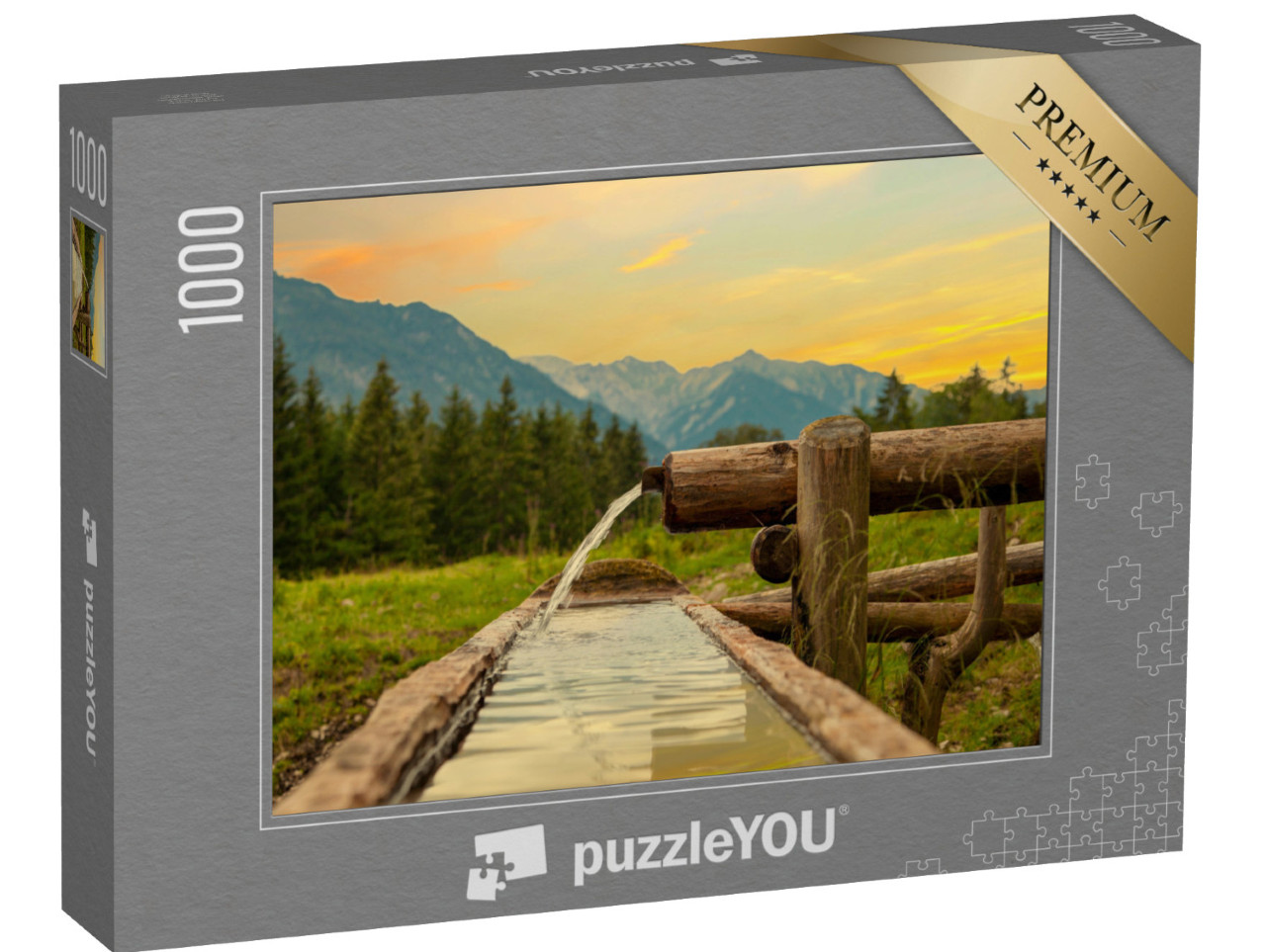 puzzle 1000 dílků „Idylická krajina v létě“