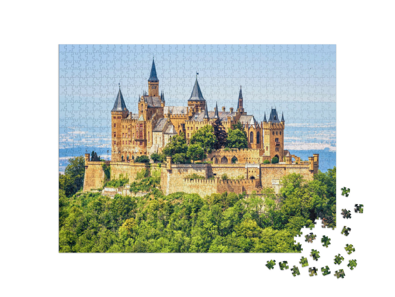 puzzle 1000 dílků „Zámek Hohenzollern, Stuttgart, Německo“