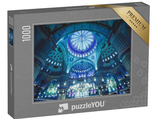 puzzle 1000 dílků „Interiér Modré mešity, Istanbul, Turecko“