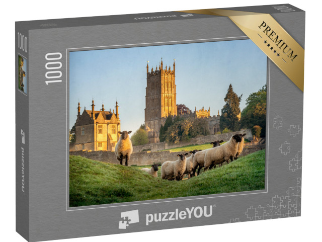 puzzle 1000 dílků „Cotswoldské ovce u Chipping Campden v hrabství Gloucestershire“