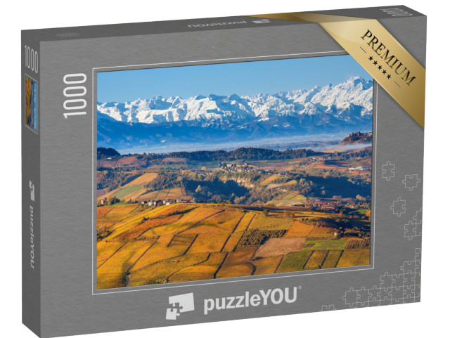 puzzle 1000 dílků „Podzimní kopce s vinicemi“