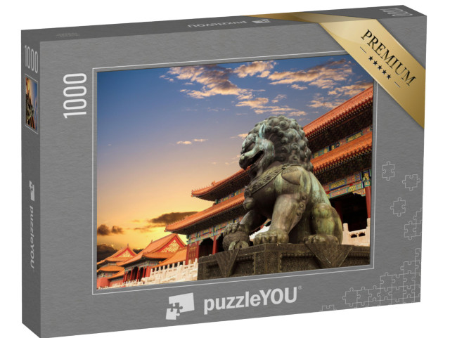 puzzle 1000 dílků „Zakázané město při západu slunce, Peking“