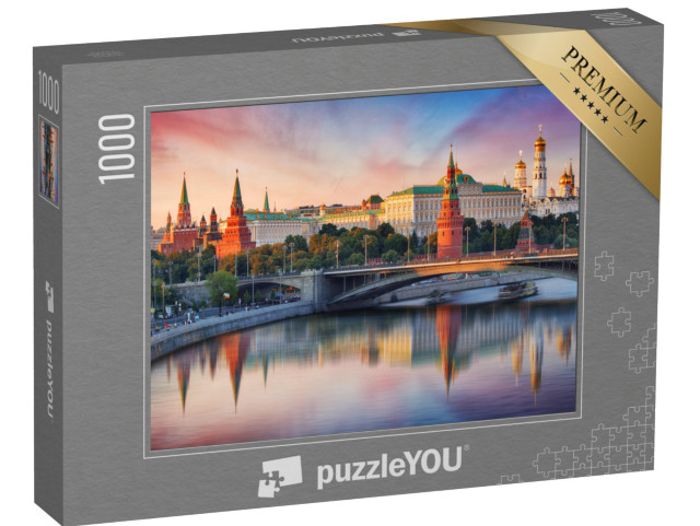 puzzle 1000 dílků „Kreml na řece Moskvě v Moskvě, Rusko“