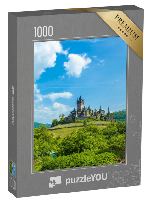 puzzle 1000 dílků „Reichsburg Cochem na řece Moselle, Porýní-Falc, Německo“