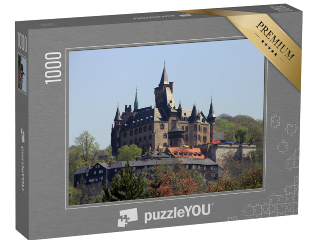 puzzle 1000 dílků „Hrad Wernigerode, pohoří Harz, Německo“