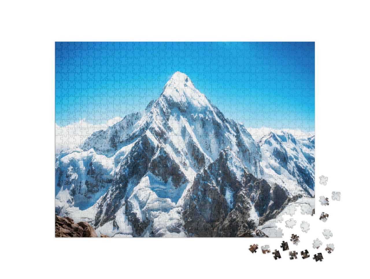 puzzle 1000 dílků „Vrchol hory, Everest, Nepál, Himaláj“