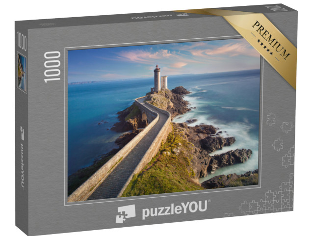 puzzle 1000 dílků „Maják Petit Minou při západu slunce, Brest, Francie“