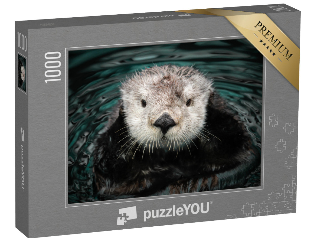 puzzle 1000 dílků „Mořské vydry ve vodě“