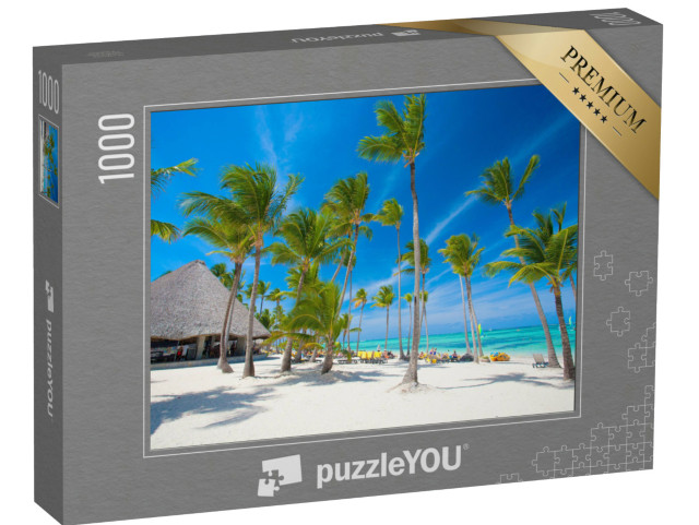 puzzle 1000 dílků „Bílá pláž, Dominikánská republika“